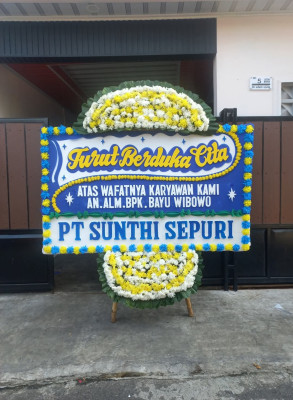 Papan Bunga Duka di Balige